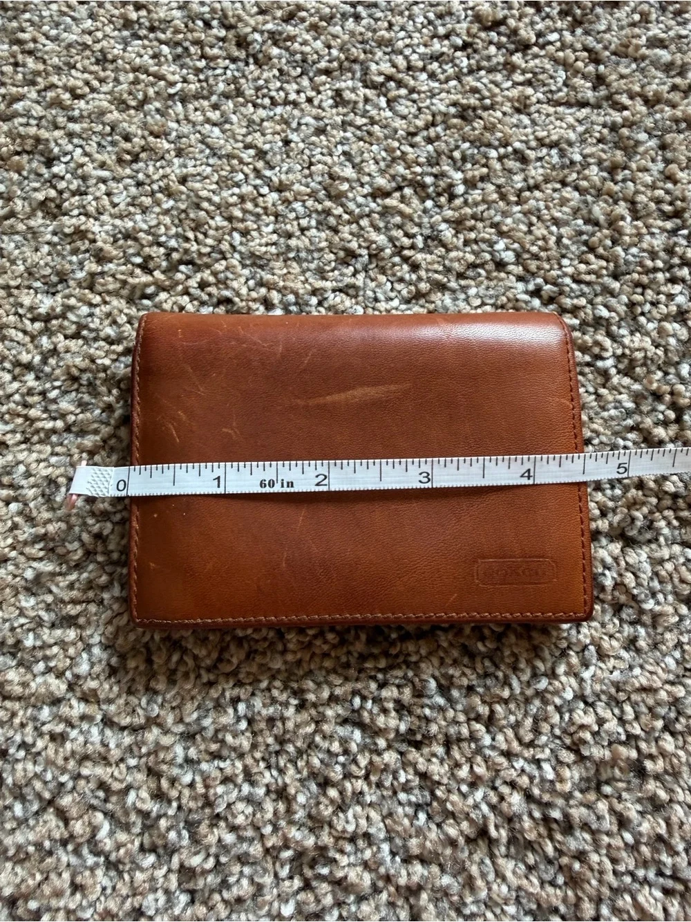 COACH Vintage Brown Leather Bi-Fold Wallet with ID Window & Card Slots